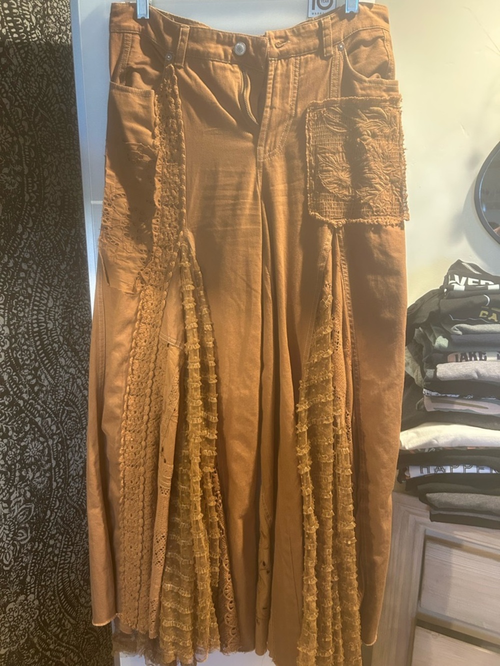 We The Free Rust Brown High-Waist Pant